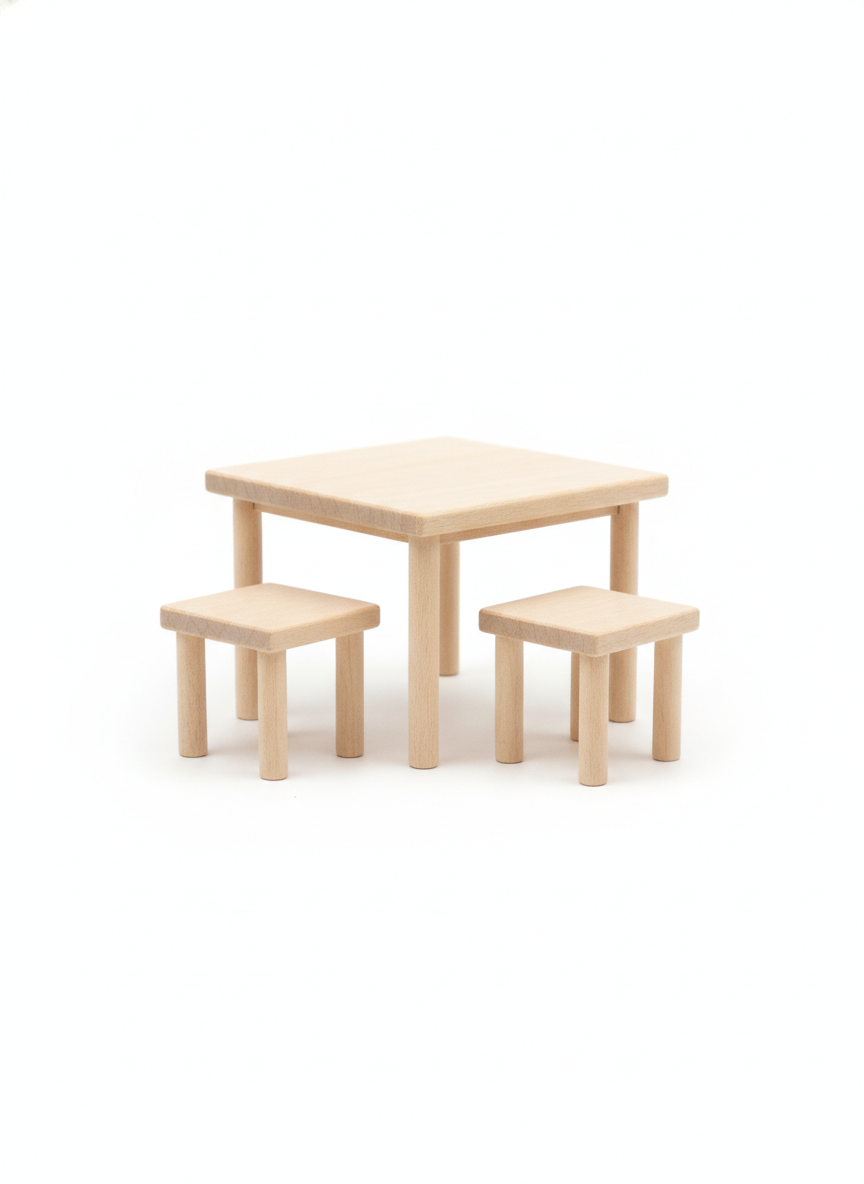 Dolls and Doll Accessories Dollhouse Miniature Table Set
