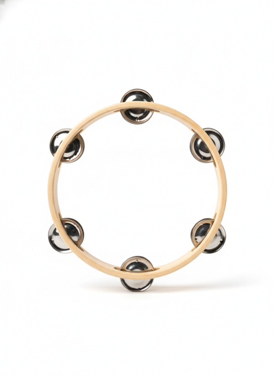 Musical Toys Hand Held Wooden Tambourine